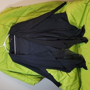 Lane Essentials Open-Front Chiffon Cardigan 18